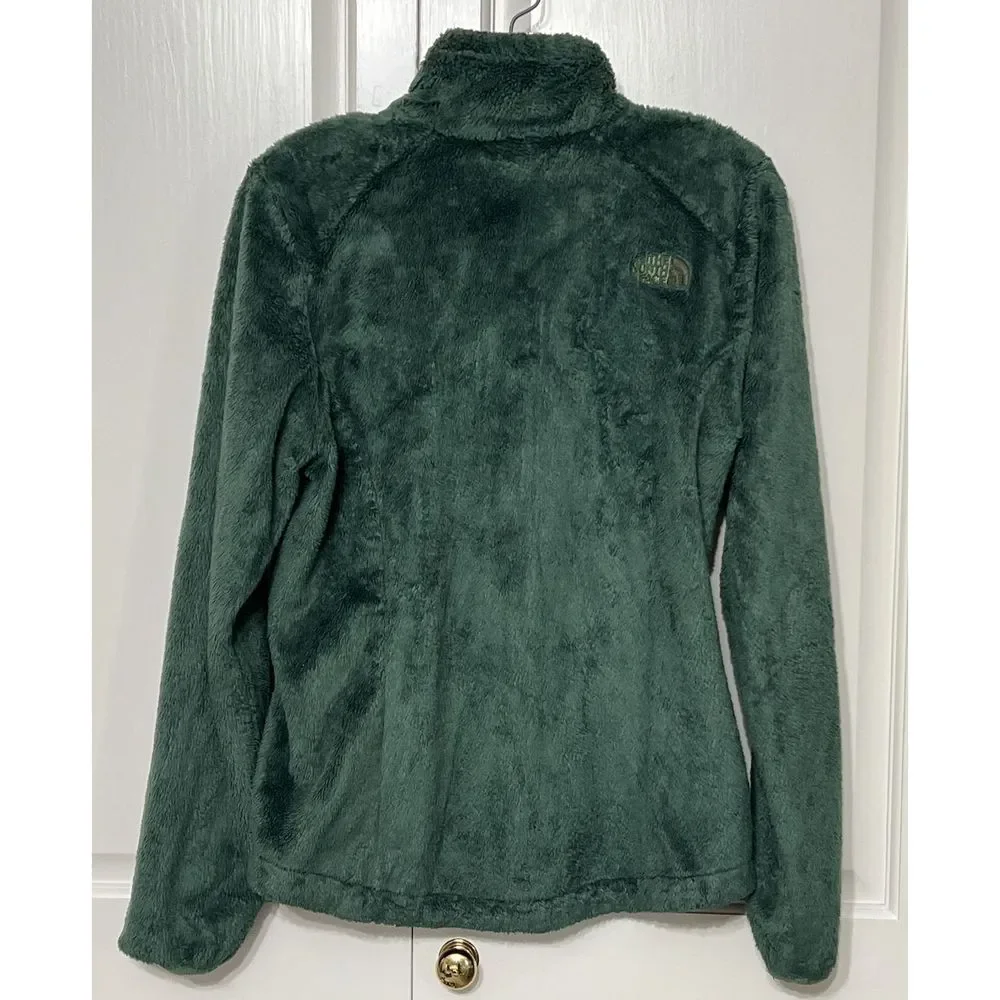The North Face Osito Forest Green Full Zip Womens Jacket Sz M - Picture 2 of 8